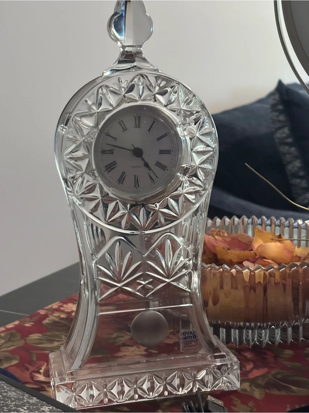 Bohemian Crystal Clock